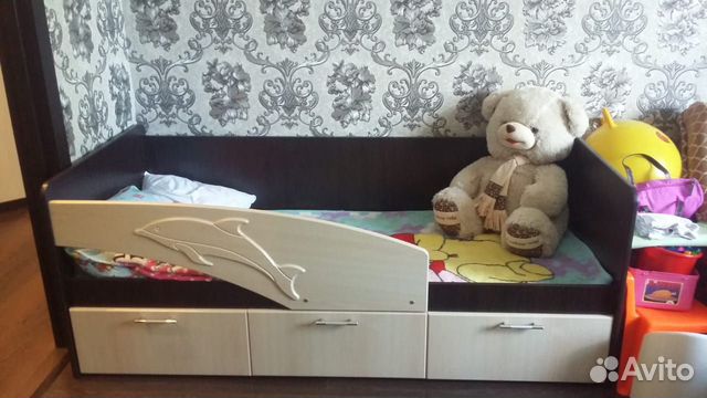 Кровать детская Дельфин мдф
