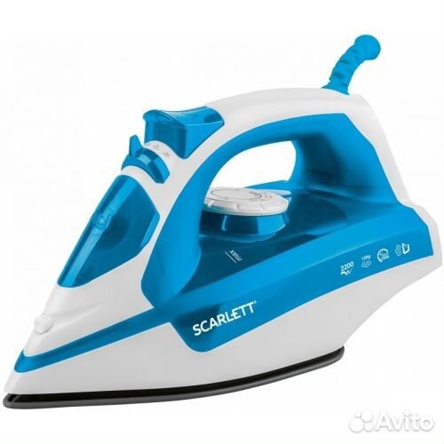 Утюг Scarlett SC-SI30P17 2200Вт синий/белый