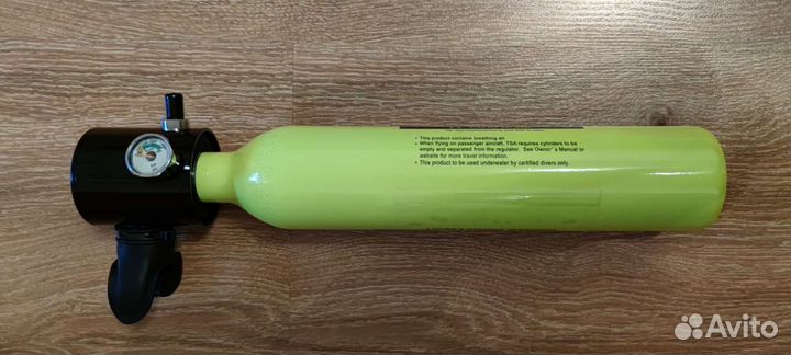 Резервный кислородный баллон для дайвинга