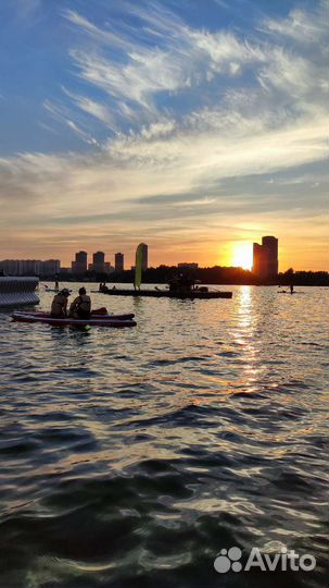 Закат на сапборде SUP