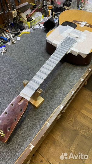 Замена ладов на гитаре, шлифовка ладов, отстройка