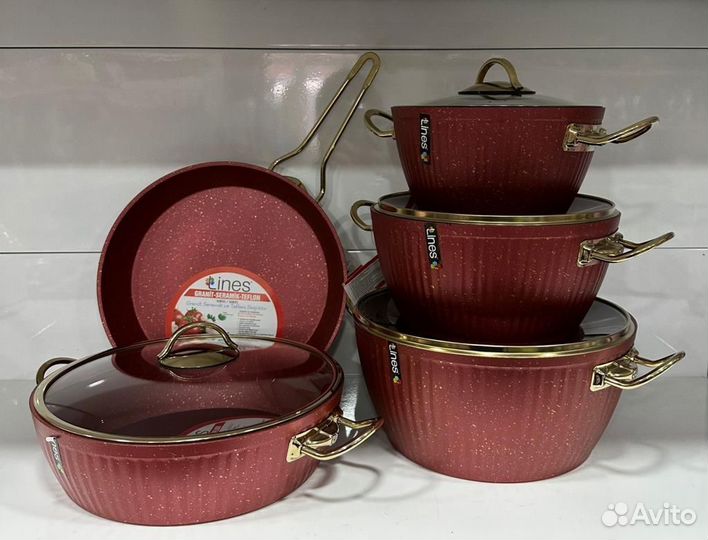 Кастрюли Набор Гранит антипригарные Турция