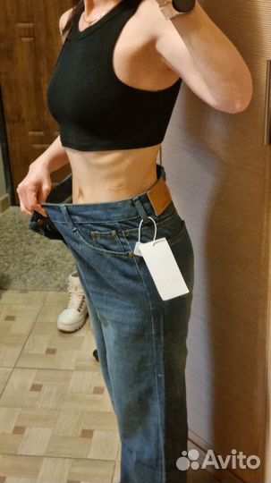 Джинсы женские широкие 44-46