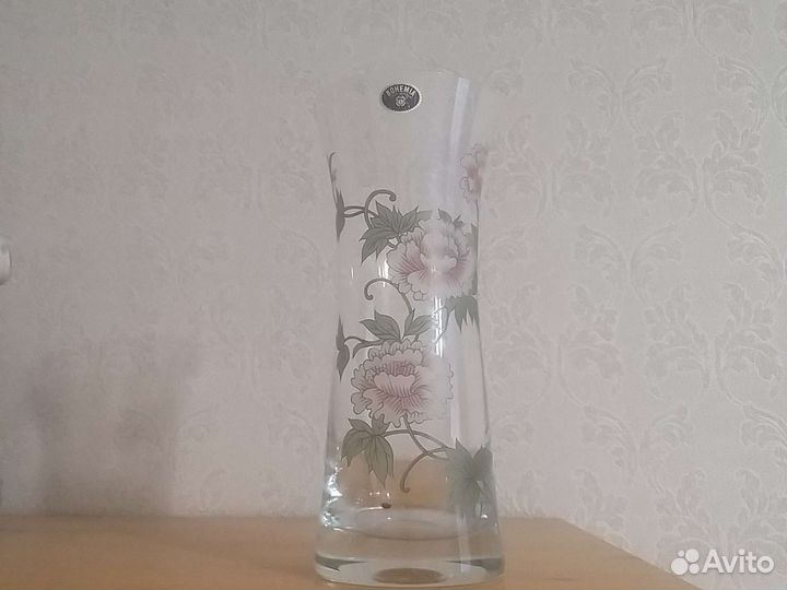 Ваза богемское стекло