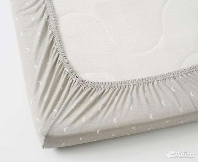 Ленаст Простыня натяжн для кроватки,60x120см Икеа