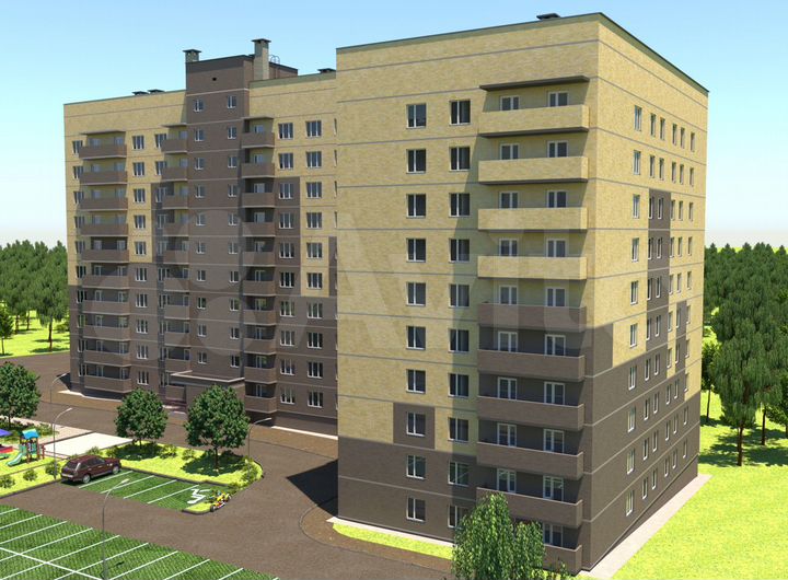 2-к. квартира, 68,2 м², 10/10 эт.