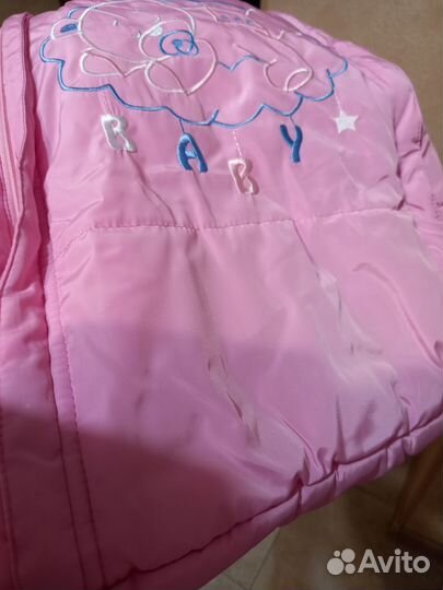 Конверт в коляску весенний