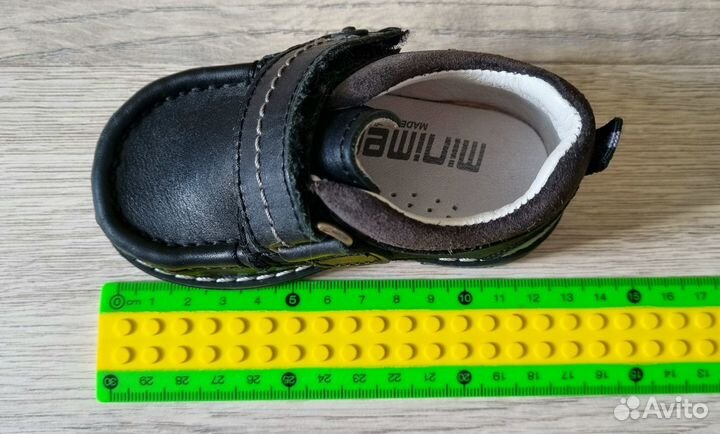 Детские кожаные ботинки - 18 размер