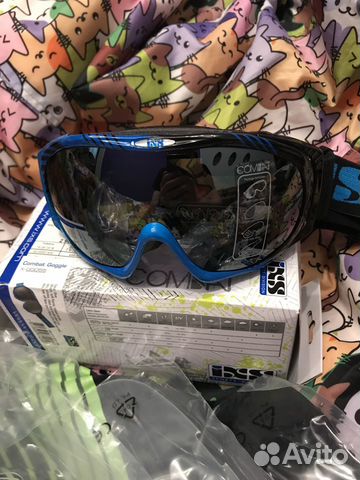 Маска iXS Combat/Storm, сменные линзы, вело/мото