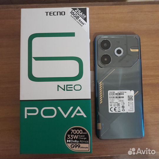 Tecno Pova 6 Neo, 8/256 ГБ