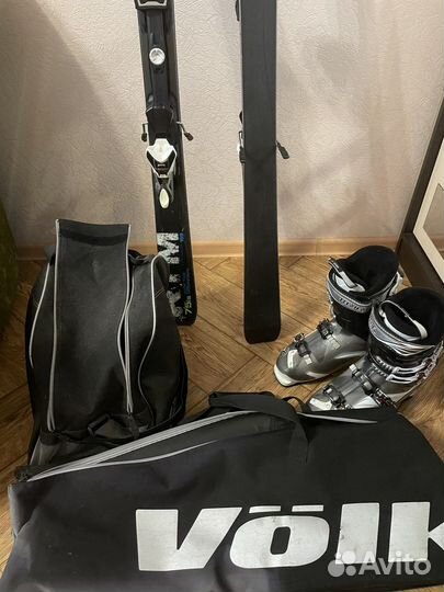 Горные лыжи с ботинками