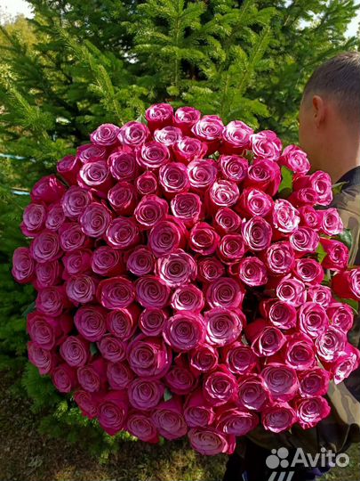 Розы без посредников букеты цветов 15 - 101 шт