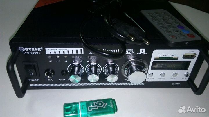 Усилитель звука с блютуз мр3