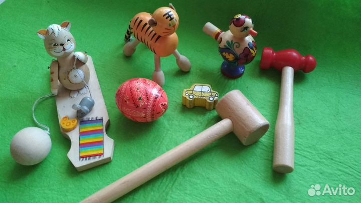 Игрушки пазлы деревянные, игрушки-подушки, машинки