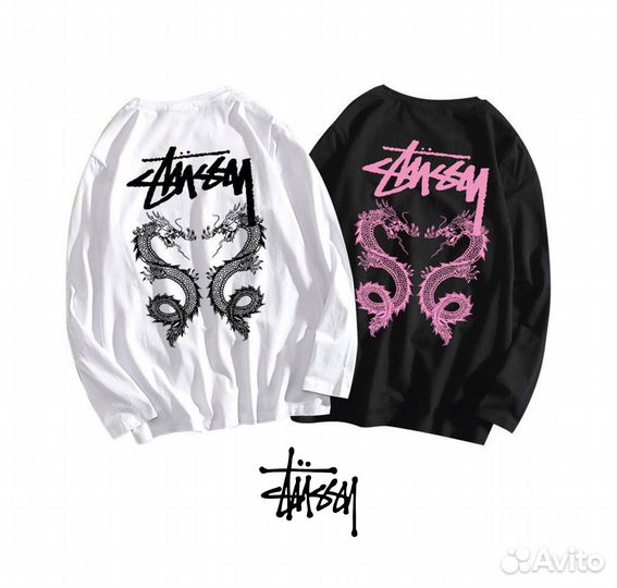 Лонгсливы Stussy