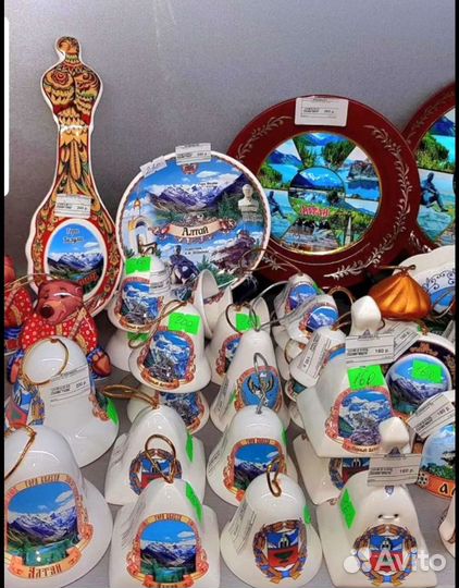 Сувениры Алтай Барнаул тарелки колокольчики