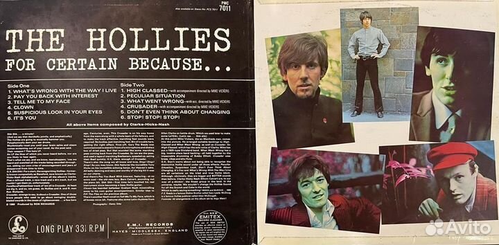 The Hollies – For Certain Because (Англия 1966г.)