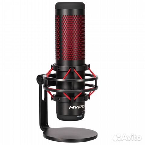 Микрофон HyperX QuadCast, черный/красный,Микрофон