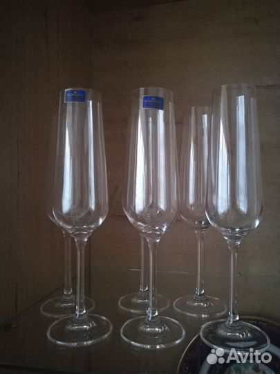 Бокалы и рюмки Бокалы для шампанского богемия