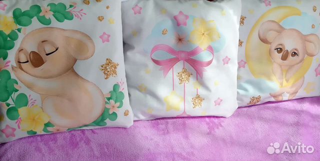 Бортики подушечки в кроватку