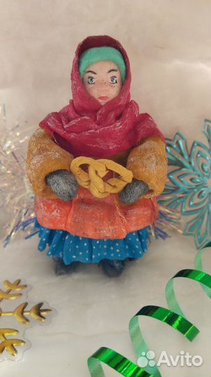 Ватные елочные игрушки