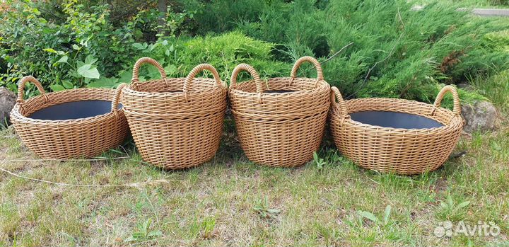 Корзина 20 л. из ротанга