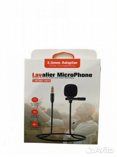 Микрофон петличный Professional lavalier MicroPhon