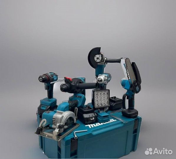 Набор 7 в 1 макита + 7 АКБ 6 а.ч. арт:415