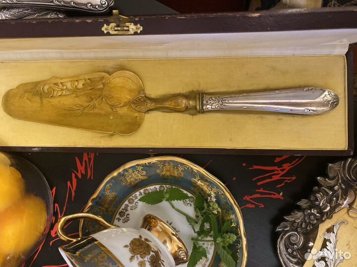 Франция Лопатка для торта в кофре