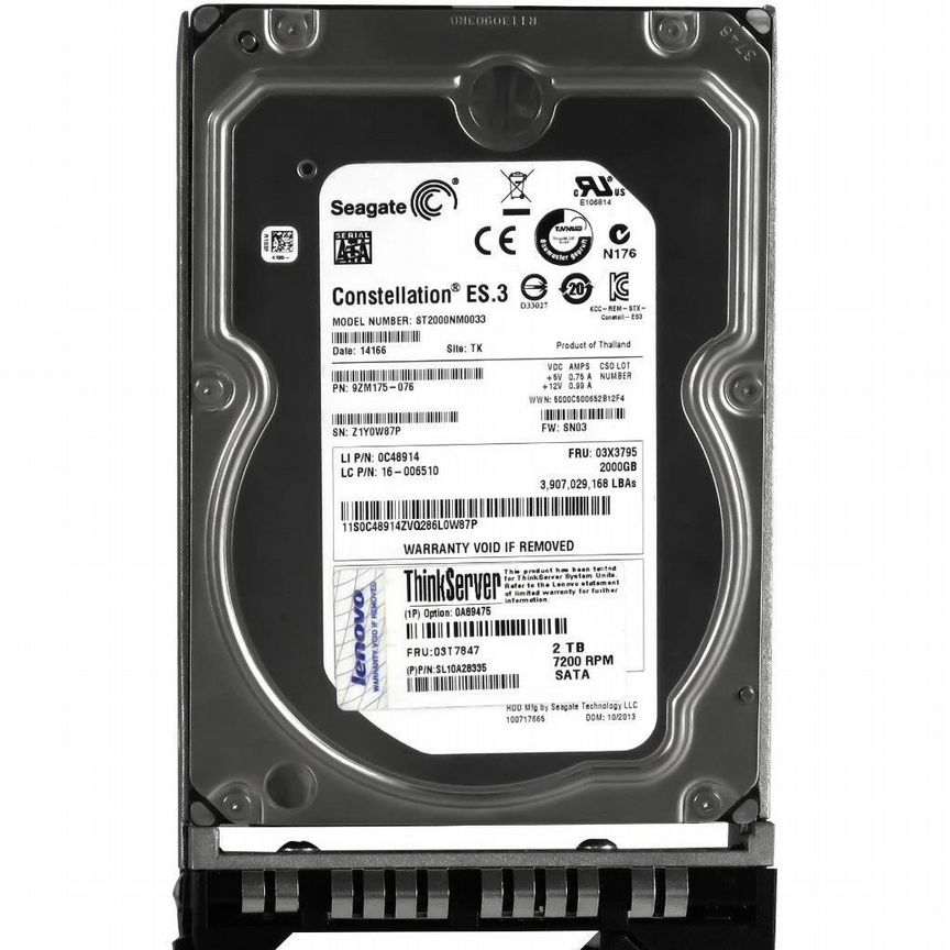 [0A89475] Жесткий Диск Lenovo 2tb Sata3 3.5" Hdd 0a89475