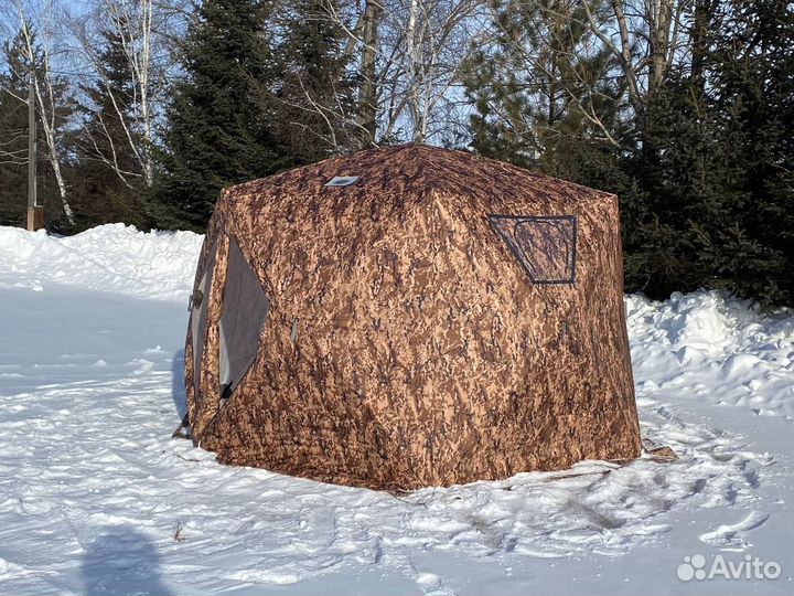 Теплая большая 360/360 палатка
