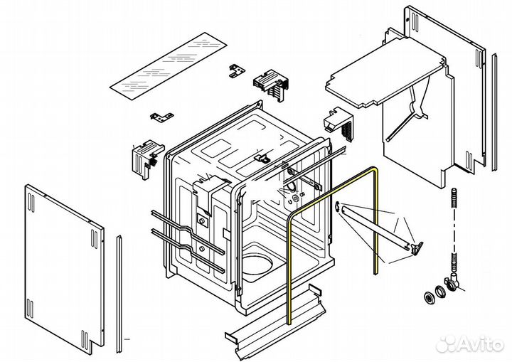 Уплотнитель 263096 посудомоечной машины Bosch