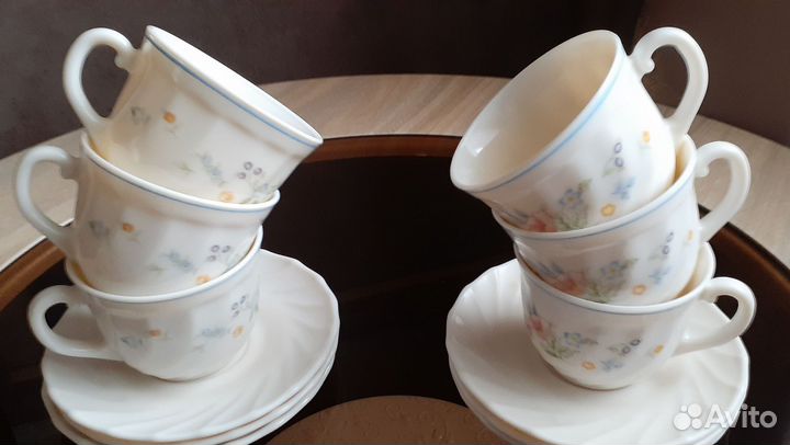 Сервиз Прованс фарфоровый кофейный Франция новый