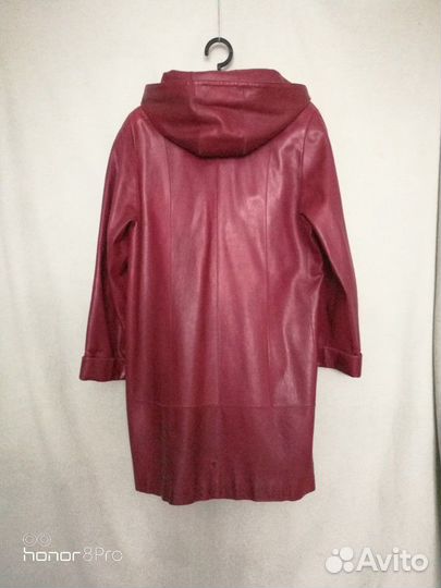 Кожанный плащ