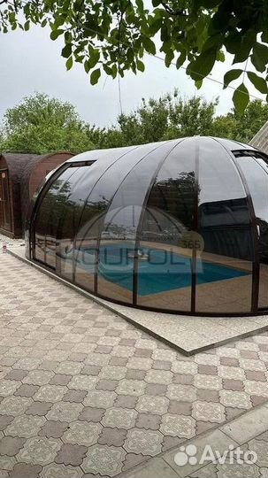 Тент сфера для бассейна. Купол на бассейн