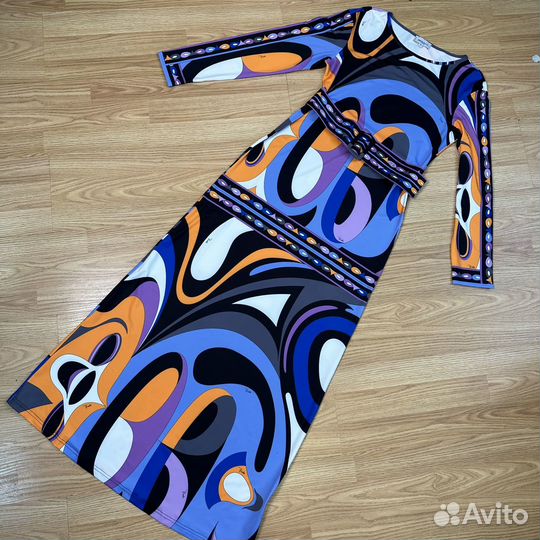 Платье трикотажное длинное Emilio Pucci