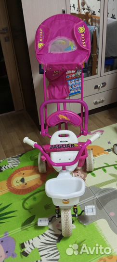 Велосипед детский с родительской ручкой