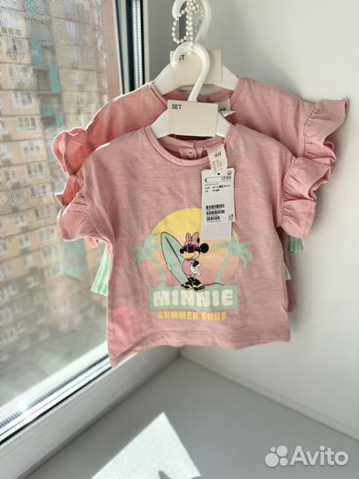 Комплект шорты и футболка H&M Minnie 80,86