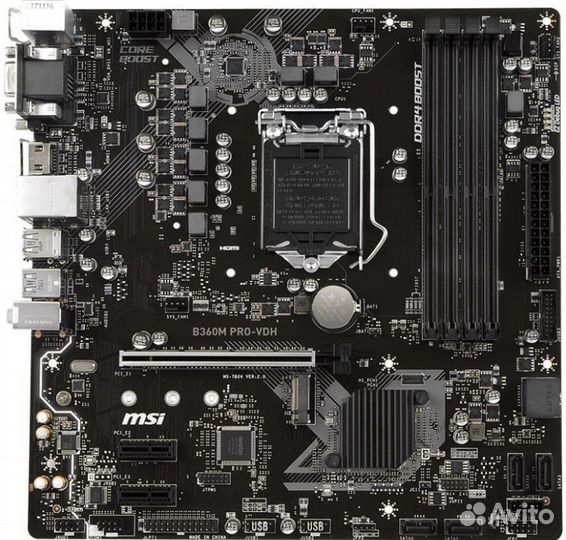 Intel core i3 9100f + msi b360m pro-vdh