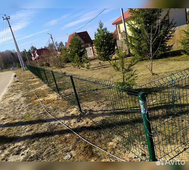 Забор сетка 3д