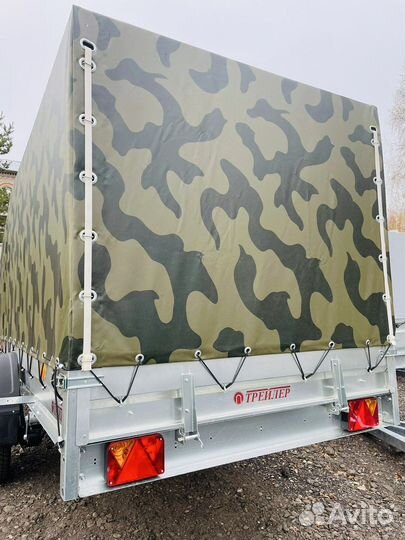 Оцинкованный прицеп Трейлер 3.5х1.5 м