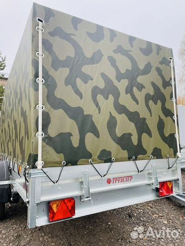 Оцинкованный прицеп Трейлер 3.5х1.5 м