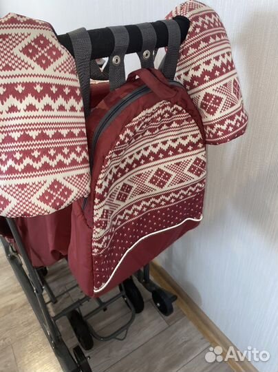 Детские санки коляска с колесами