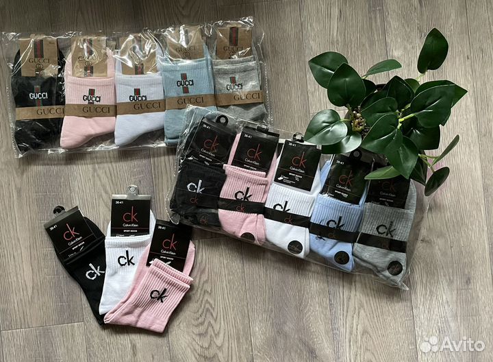 Женские носки Calvin Klein & Gucci