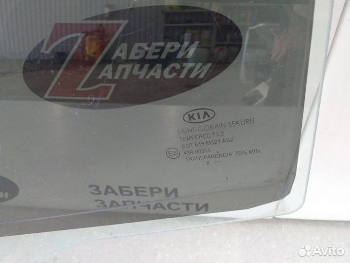 Стекло двери заднее левое Kia Ceed ED 1.6