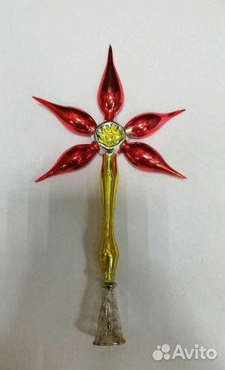 Навершие на елку, наконечник звезда, 50гг ГДР