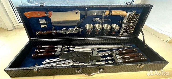 Подарочный набор с Шампурами ножом открывашкой