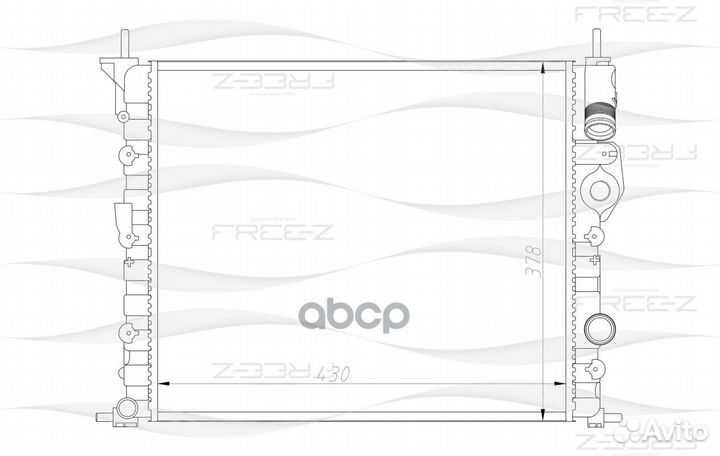 Радиатор KK0186 free-Z