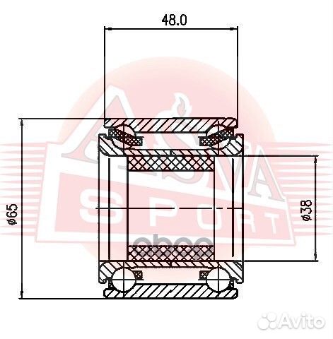 Подшипник ступичный subaru forester SF 1997-200