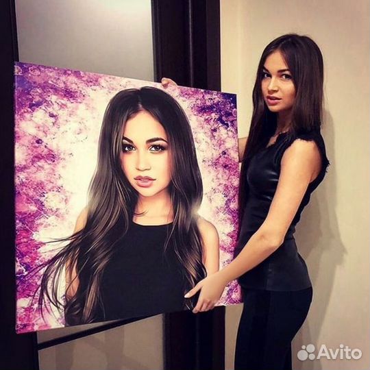 Портрет на холсте по фото в Саскылахе